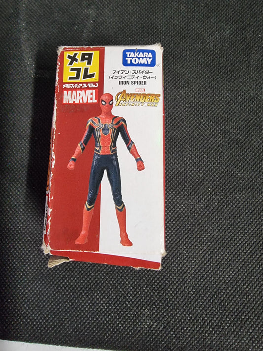 Spiderman Iron Spider Marvel Metacolle Tomy Metal Mini Figure Limited Edition