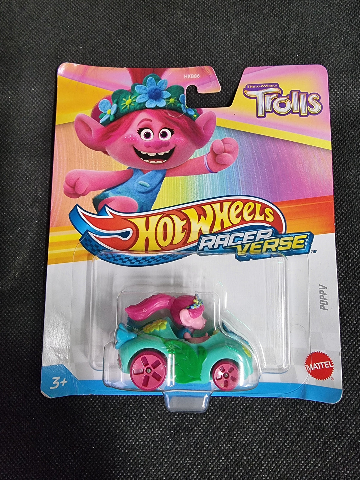 HOTWHEELS RACER VERSE TROLLS POPPY Captain Comics and Collectables Pty Ltd