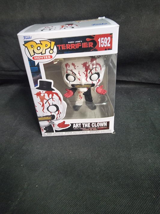 FUNKO POP TERRIFIER ART THE CLOWN #1592 Captain Comics and Collectables Pty Ltd