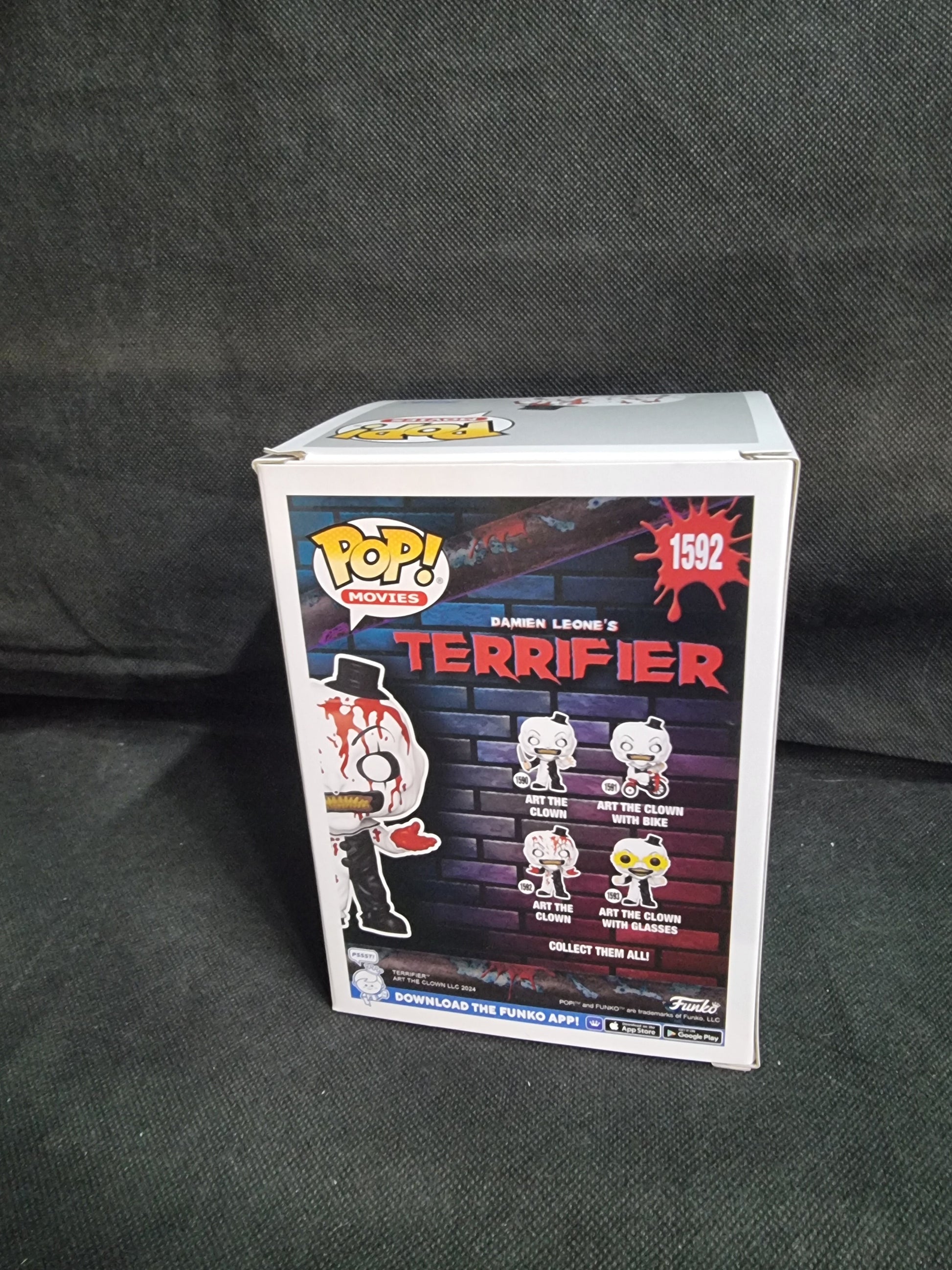 FUNKO POP TERRIFIER ART THE CLOWN #1592 Captain Comics and Collectables Pty Ltd