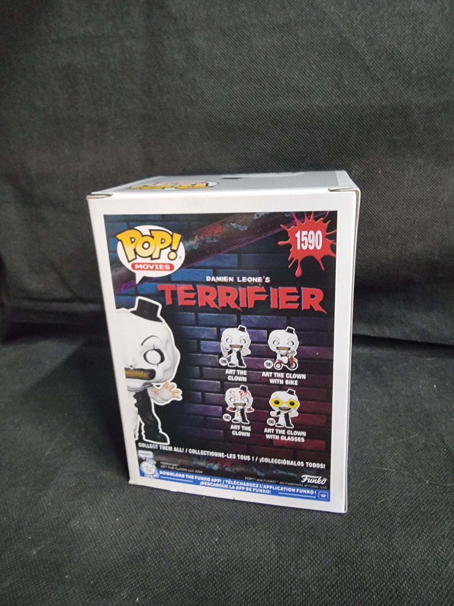 FUNKO POP TERRIFIER ART THE CLOWN #1590 Captain Comics and Collectables Pty Ltd