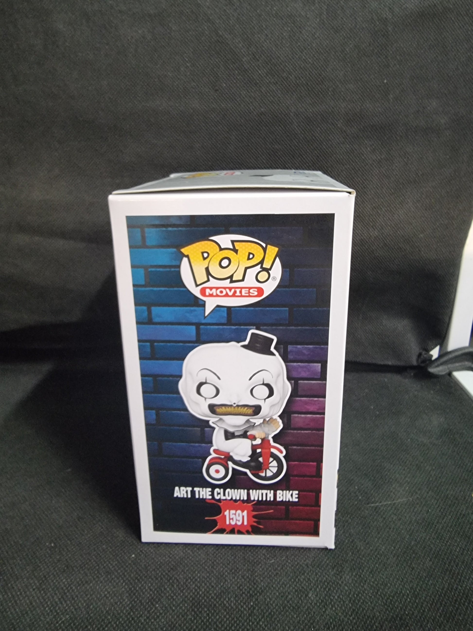 FUNKO POP TERRIFIER ART THE CLOWN WITH BIKE #1591 Captain Comics and Collectables Pty Ltd