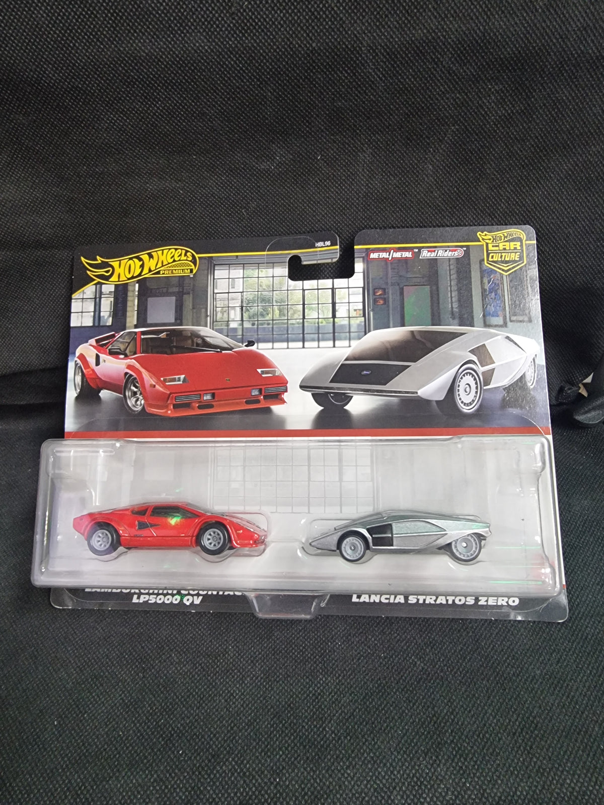Hot Wheels Car Culture 2 Pack Lamborghini Countach LP5000 QV and Lancia Stratos Zero
