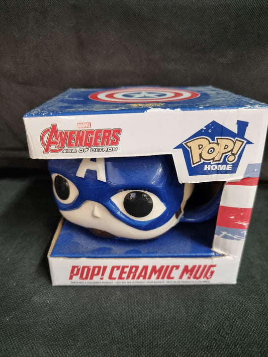 FUNKO POP! HOME: Marvel Captain America Ceramic Mug Captain Comics and Collectables Pty Ltd