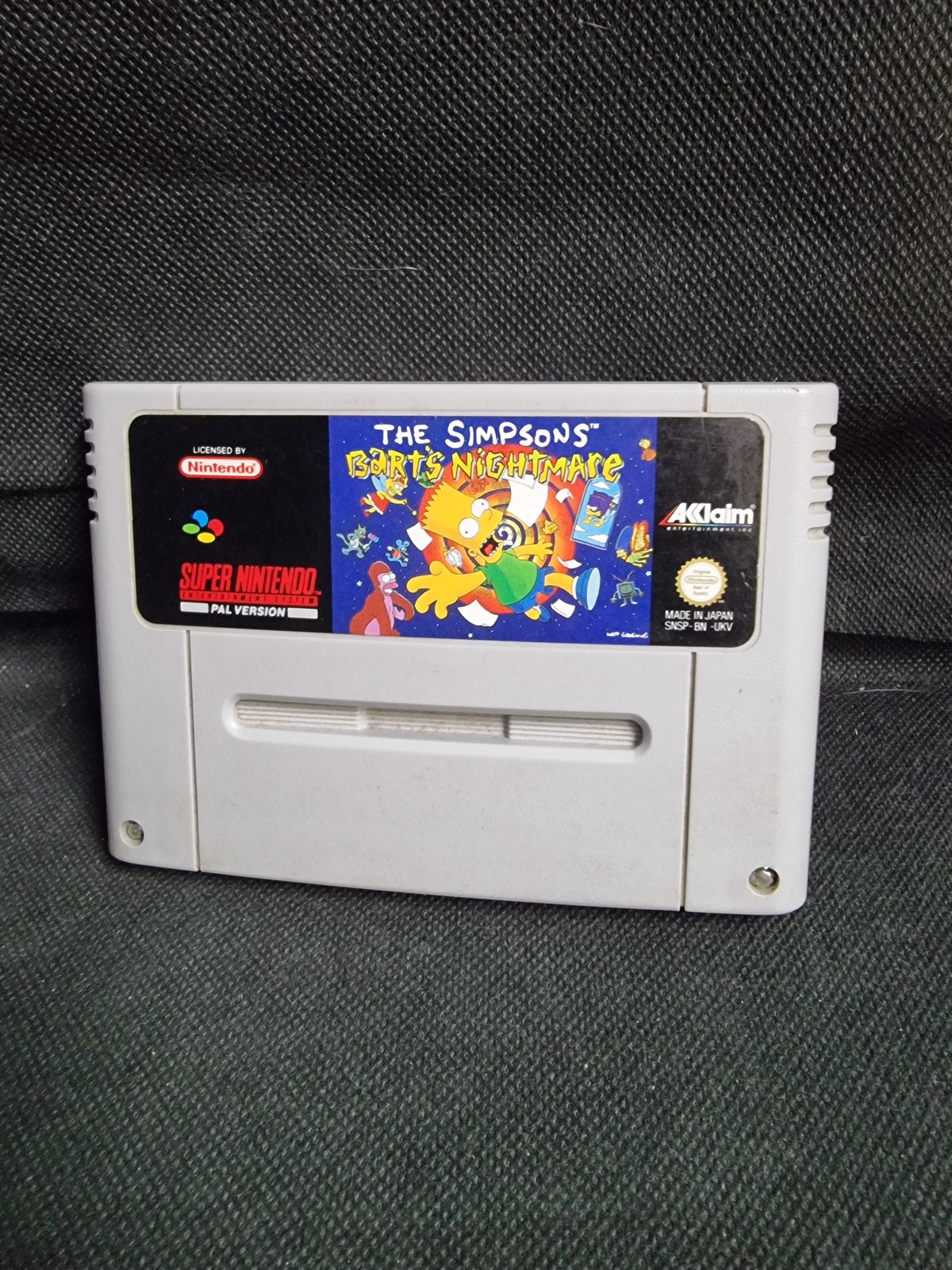 SUPER NINTENDO THE SIMPSONS BARTS NIGHTMARE