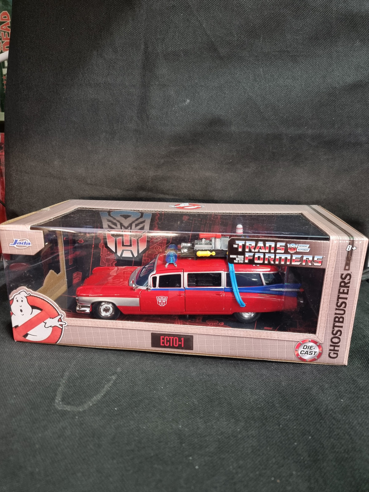 Ghostbusters ECTO-1 X Optimus Prime Mash-up 1:24 Scale Diecast Vehicle JADA Car