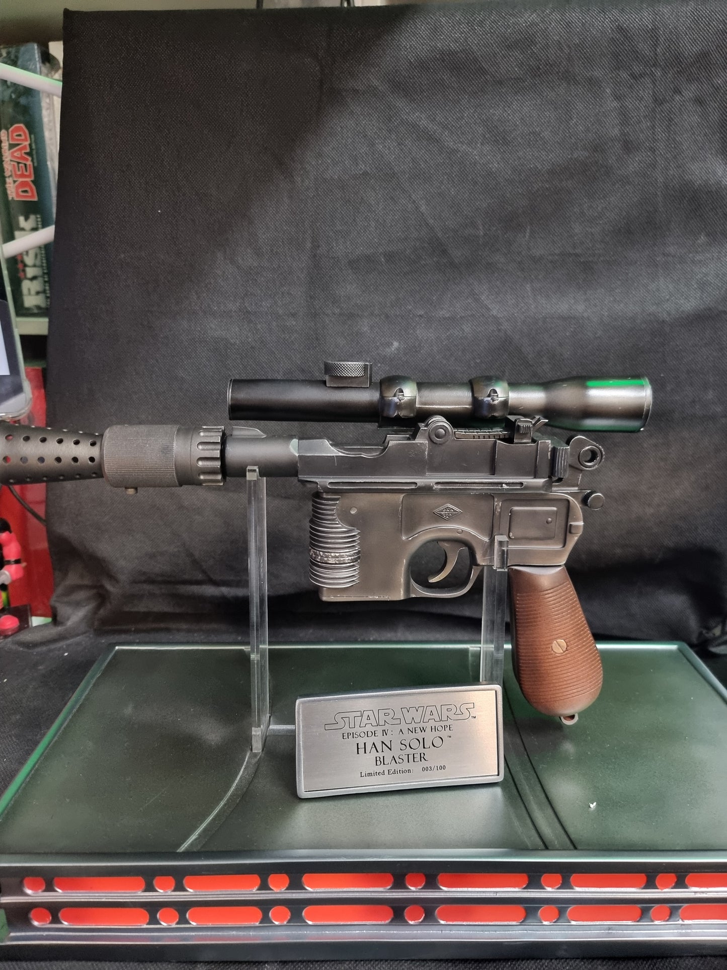 STAR WARS EPISODE IV: A NEW HOPE HAN SOLO BLASTER LIMITED EDITION 003/100