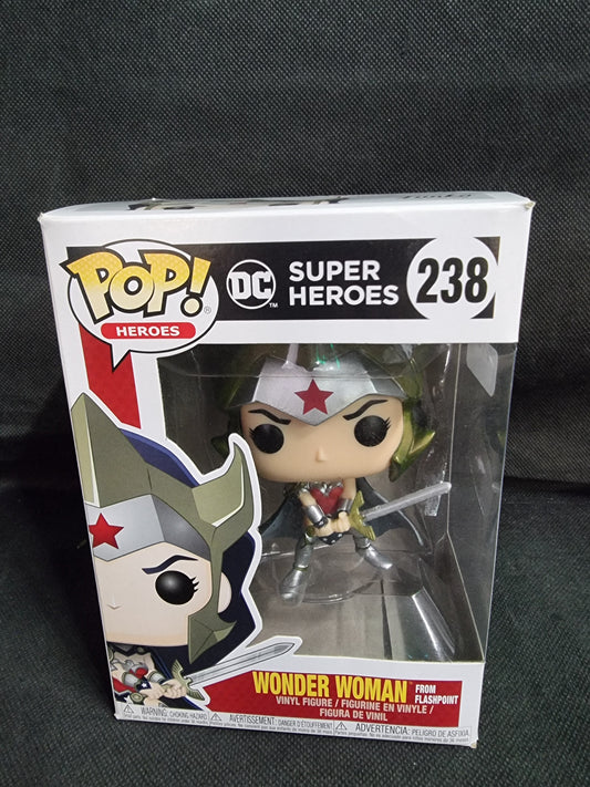 FUNKO POP DC SUPER HEROES WONDER WOMAN FROM FLASHPOINT # 238 Captain Comics and Collectables Pty Ltd
