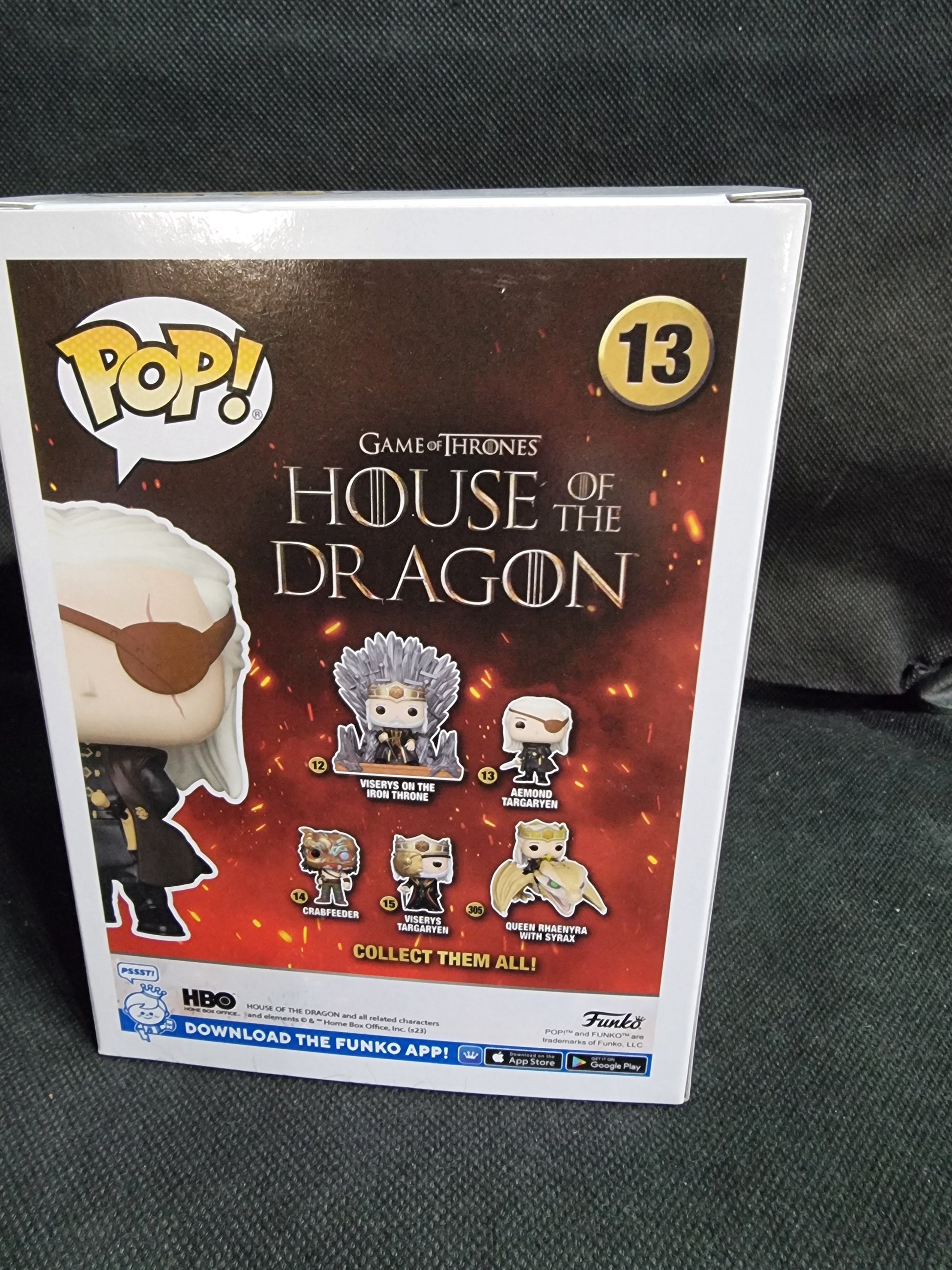 FUNKO POP HOUSE OF DRAGONS AEMOND TARGARYEN #13 Captain Comics and Collectables Pty Ltd