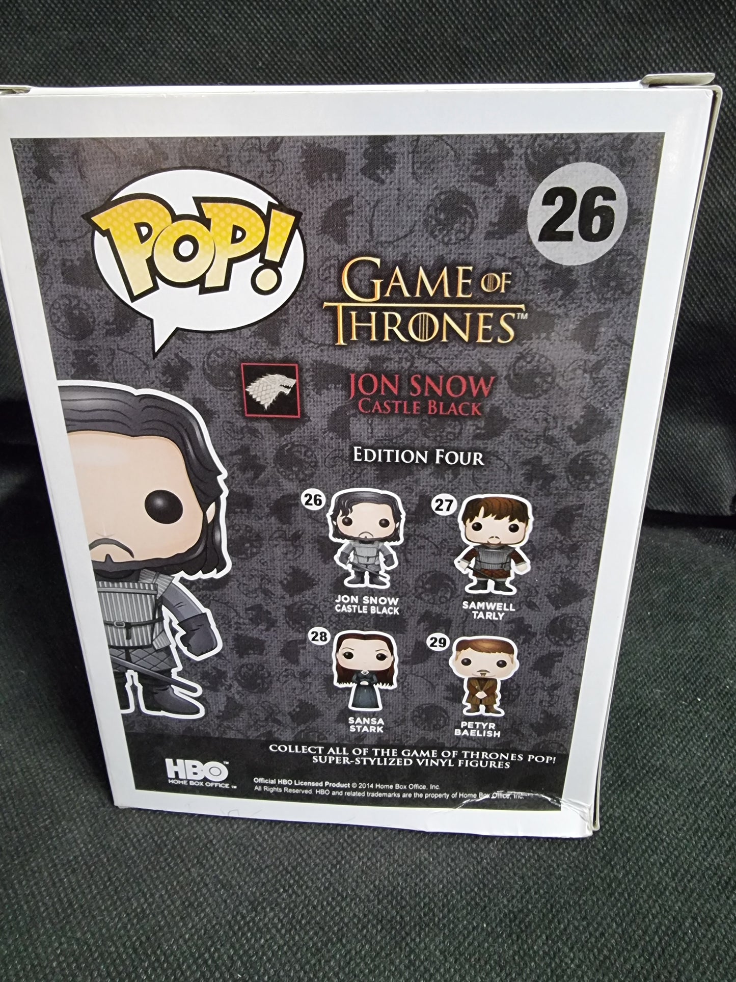 FUNKO GAME OF THRONES JON SNOW CASTLE BLACK #26