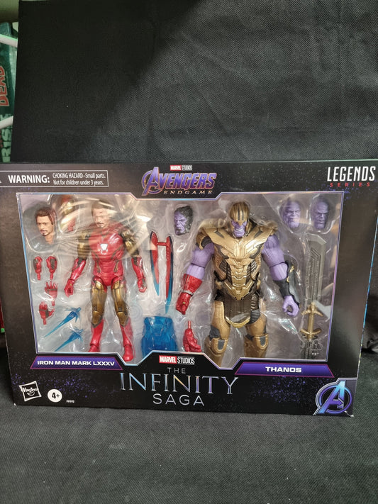 MARVEL STUDIOS AVENGERS ENDGAME THE INFINITY SAGA IRON MAN MARK LXXXV / THANOS Captain Comics and Collectables Pty Ltd
