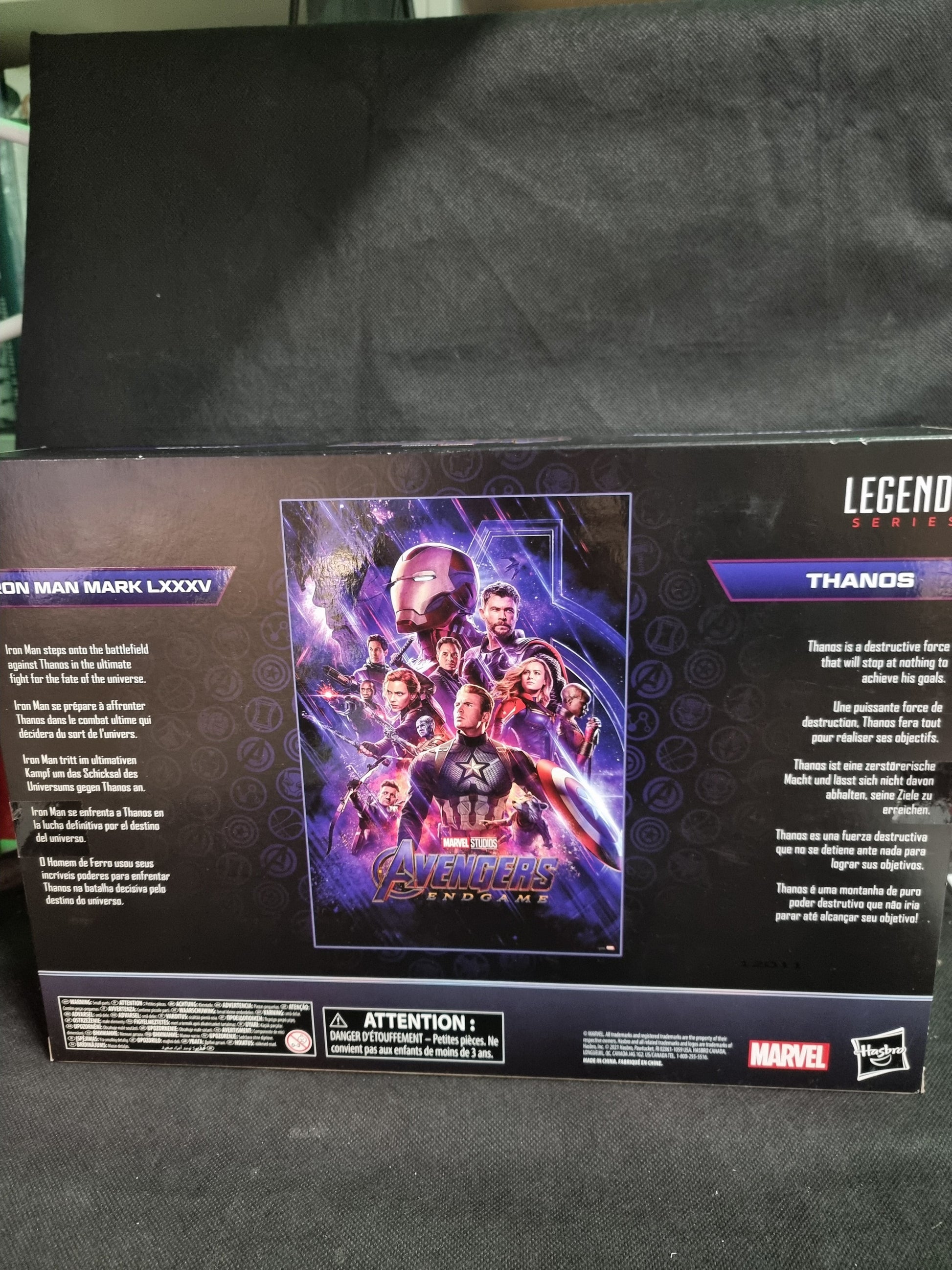 MARVEL STUDIOS AVENGERS ENDGAME THE INFINITY SAGA IRON MAN MARK LXXXV / THANOS Captain Comics and Collectables Pty Ltd