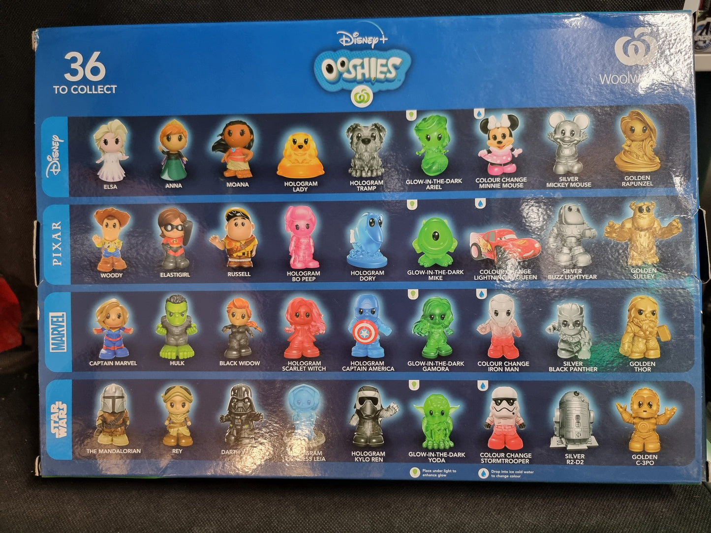 DISNEY + OOSHIES COMPLETE SET