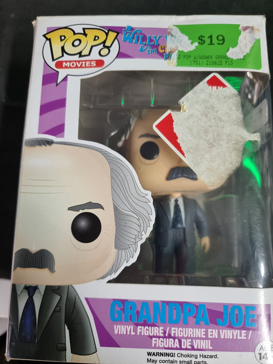 FUNKO WILLY WONKA GRANDPA JOE #328 DAMAGED BOX Captain Comics and Collectables Pty Ltd