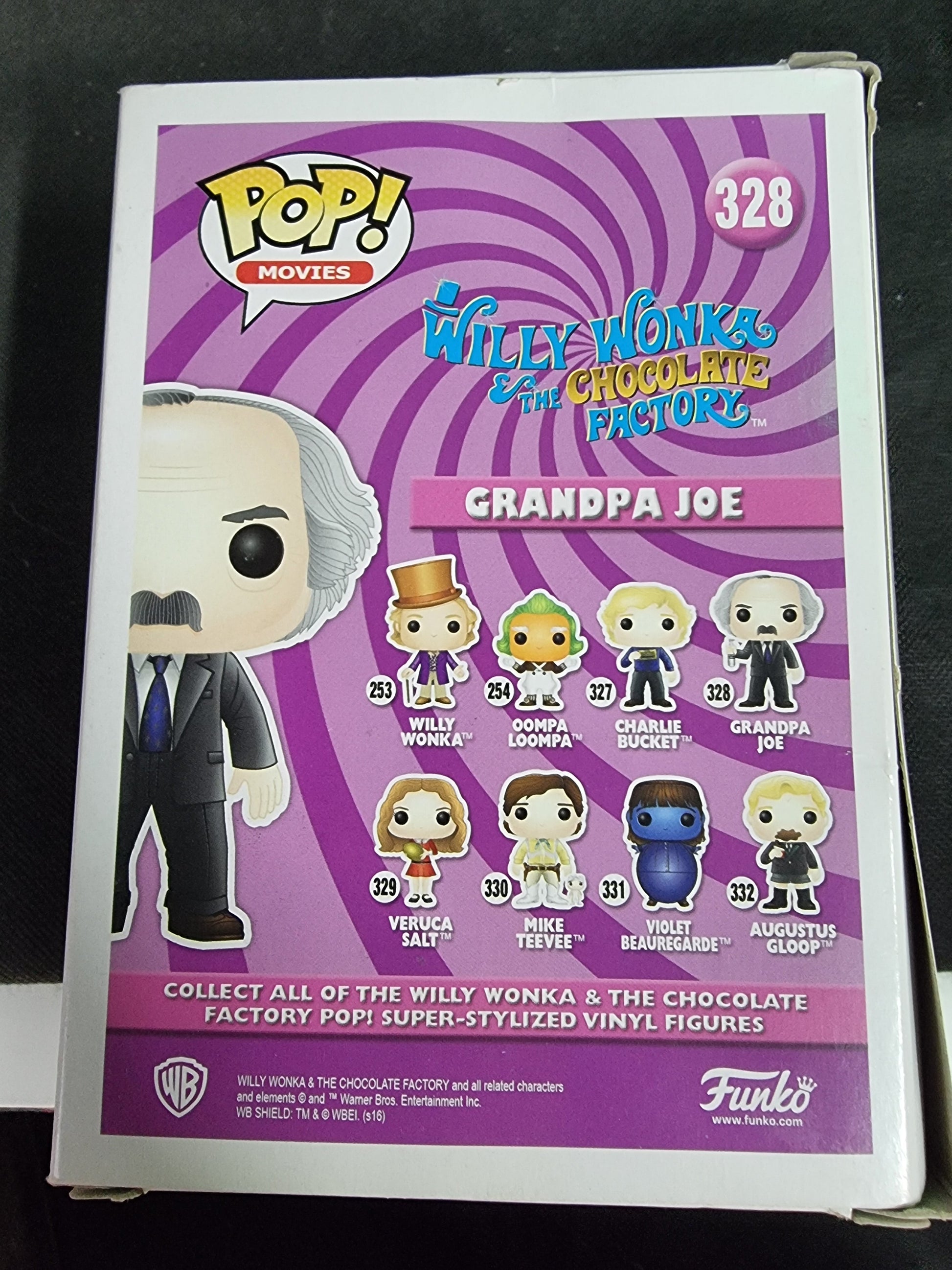 FUNKO WILLY WONKA GRANDPA JOE #328 DAMAGED BOX Captain Comics and Collectables Pty Ltd