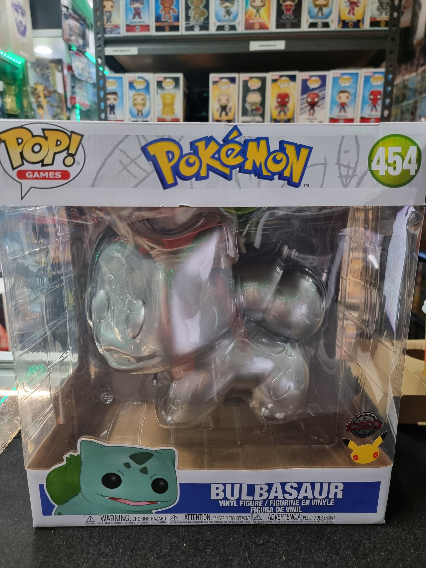 FUNKO POP GAMES POKEMON BULBASAUR #454 SPECIAL EDITION