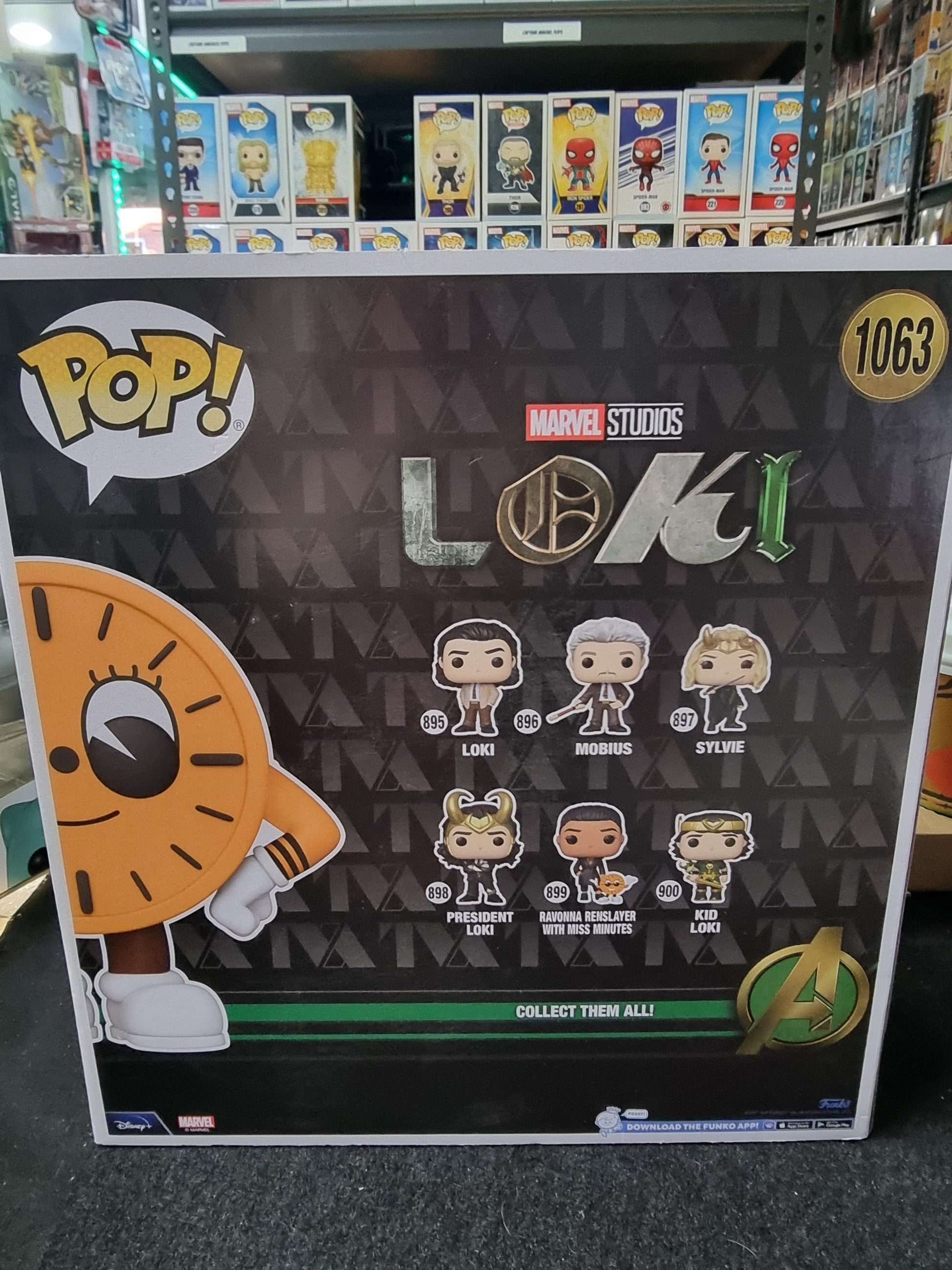FUNKO POP MARVEL STUDIOS LOKI MISS MINUTES #1063 Captain Comics and Collectables Pty Ltd