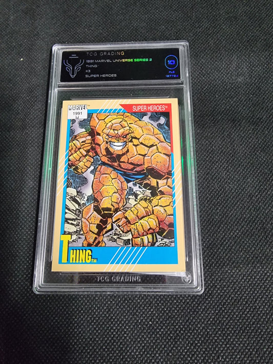 1991Marvel Universe Series 2 Thing # 3 TCG Grading 10 FLS