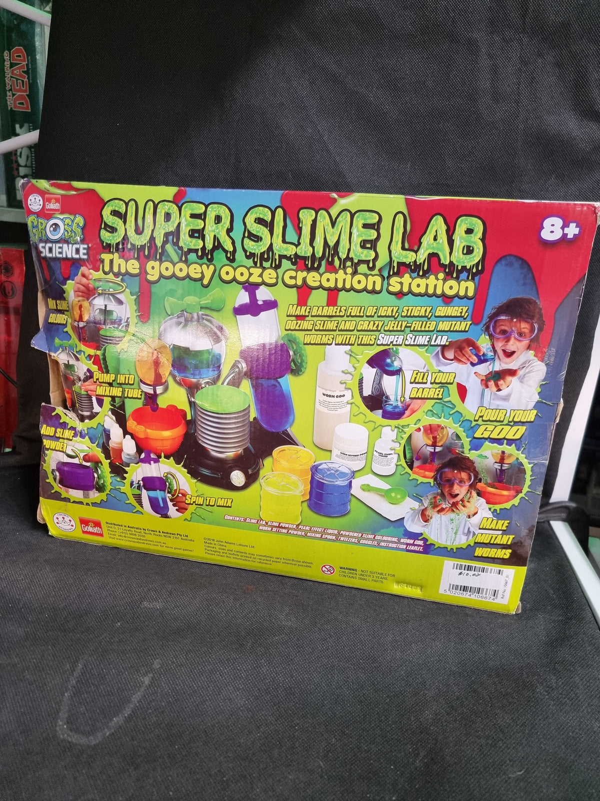 Super Slime Lab (opened) Captain Comics and Collectables Pty Ltd