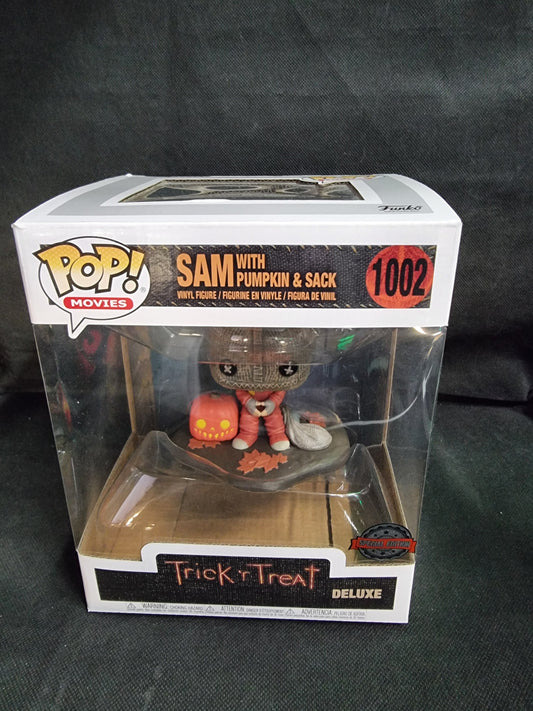 Funko Pop Trick r' Treat Sam with Pumkin & Sack #1002 Special Edition Captain Comics and Collectables Pty Ltd