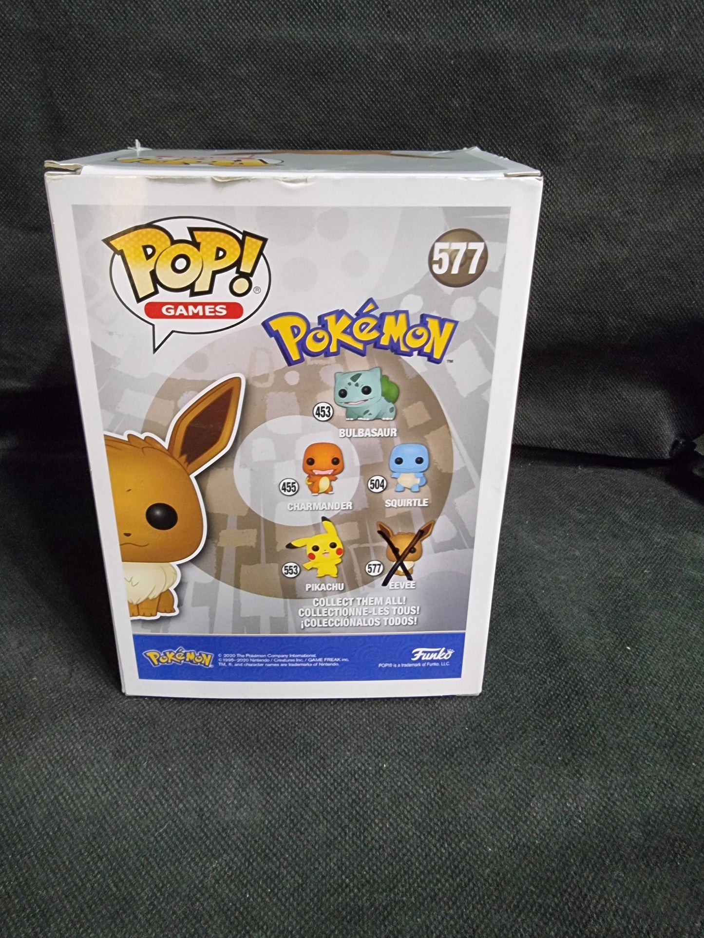 Funko Pop Pokemon Eevee #577 (Damaged Box) Captain Comics and Collectables Pty Ltd
