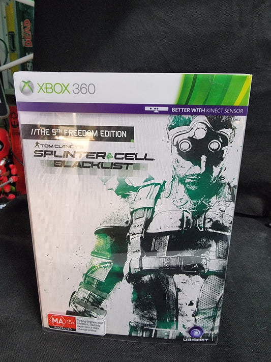 X-Box 360 The 5th Freedom Edition Splinter Cell Blacklist Captain Comics and Collectables Pty Ltd