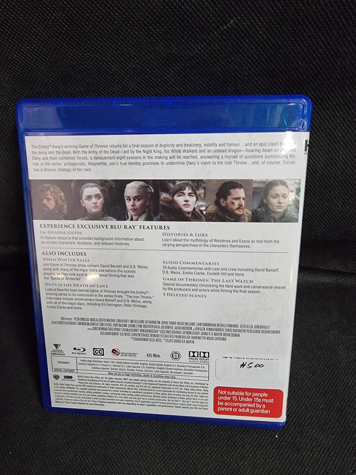 Game Of Thrones The Complete Eighth Season Blu-ray Captain Comics and Collectables Pty Ltd