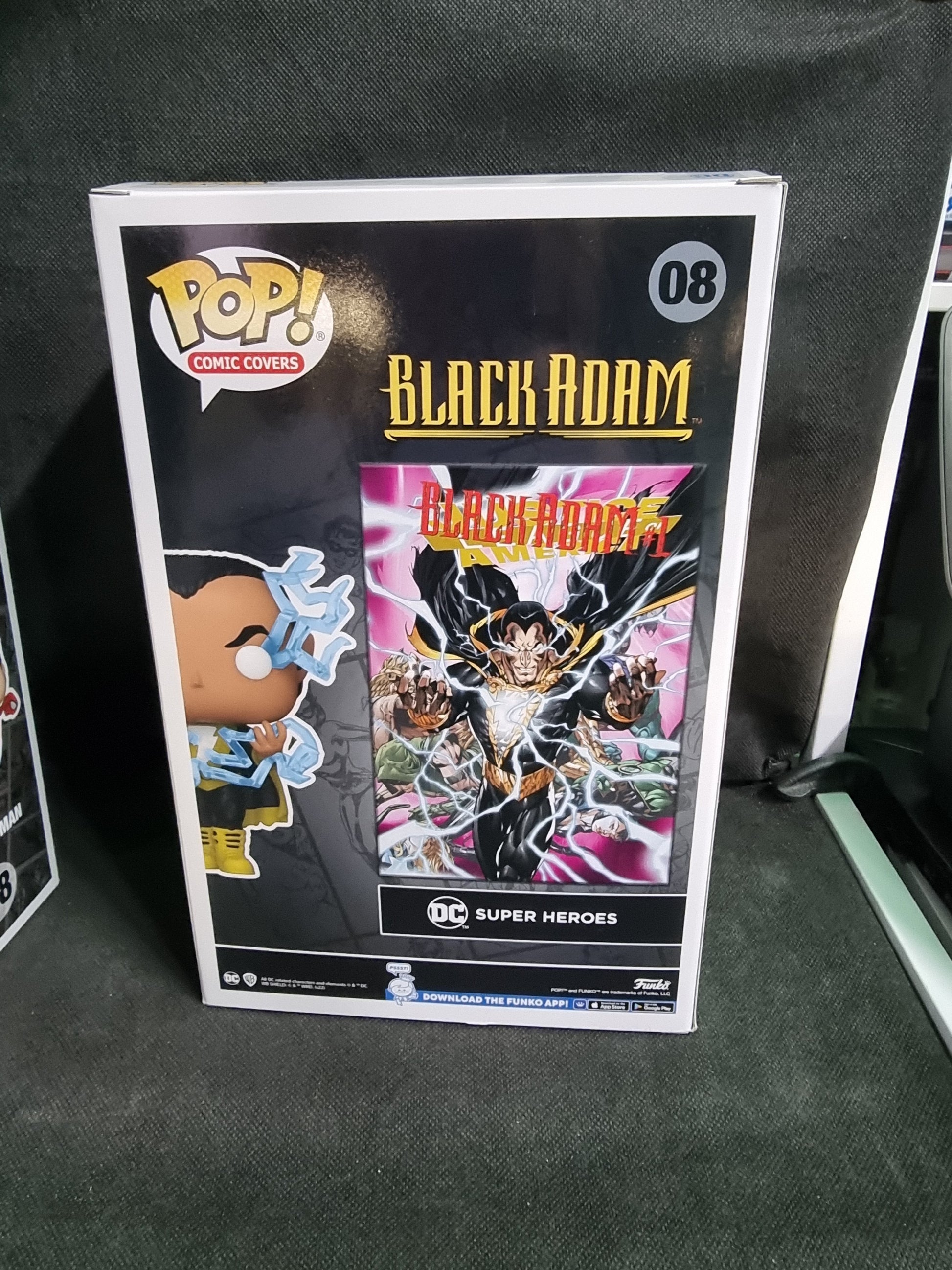 Funko Comic Covers Black Adam # 08 Glows In The Dark Captain Comics and Collectables Pty Ltd