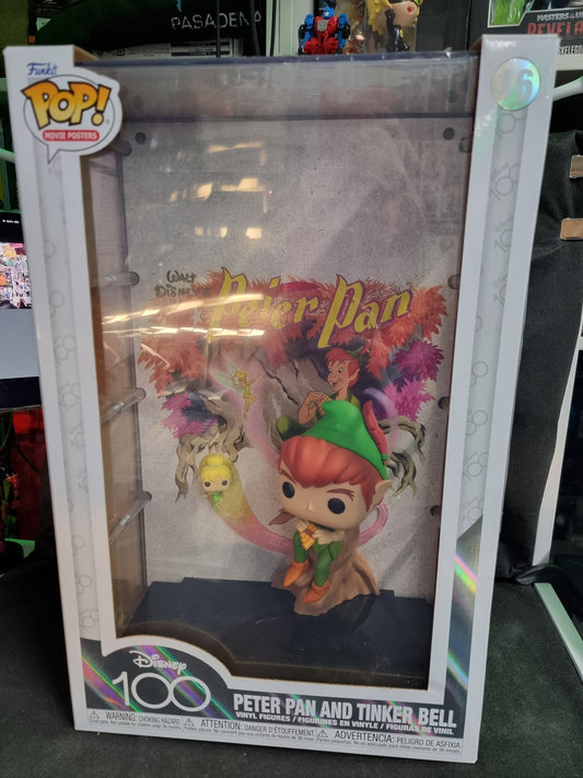 Funko Pop Movie Poster Disney 100 Peter Pan and Tinker Bell #16 Captain Comics and Collectables Pty Ltd