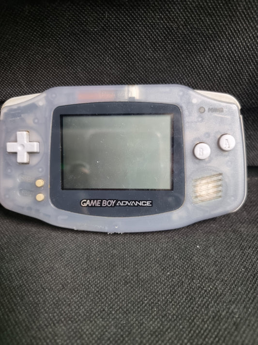 Nintendo Game Boy Advance Clear Glacier Handheld System ( No Battery cover) Captain Comics and Collectables Pty Ltd