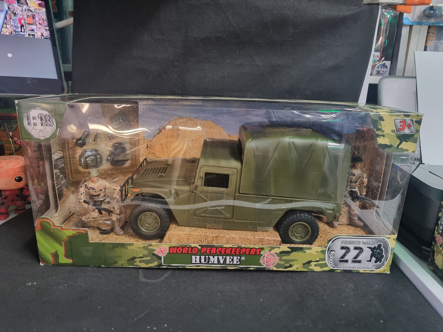 World Peacekeepers 1:18 Humvee Truck With Rooftop Captain Comics and Collectables Pty Ltd