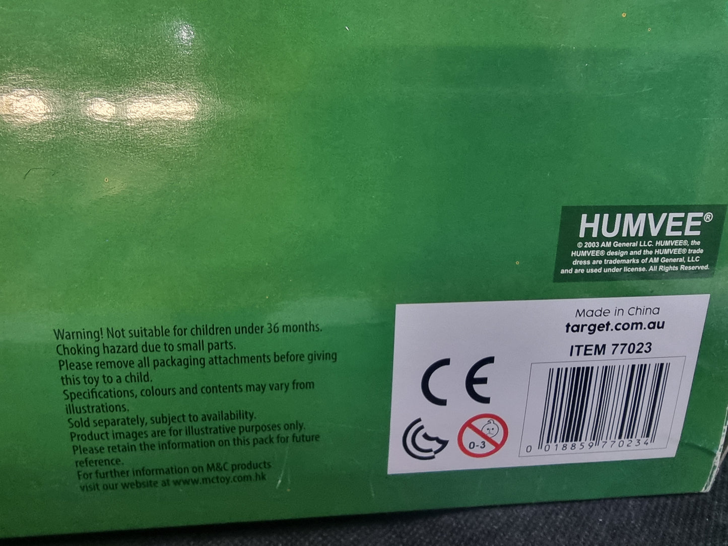 World Peacekeepers 1:18 Humvee Truck With Rooftop Captain Comics and Collectables Pty Ltd