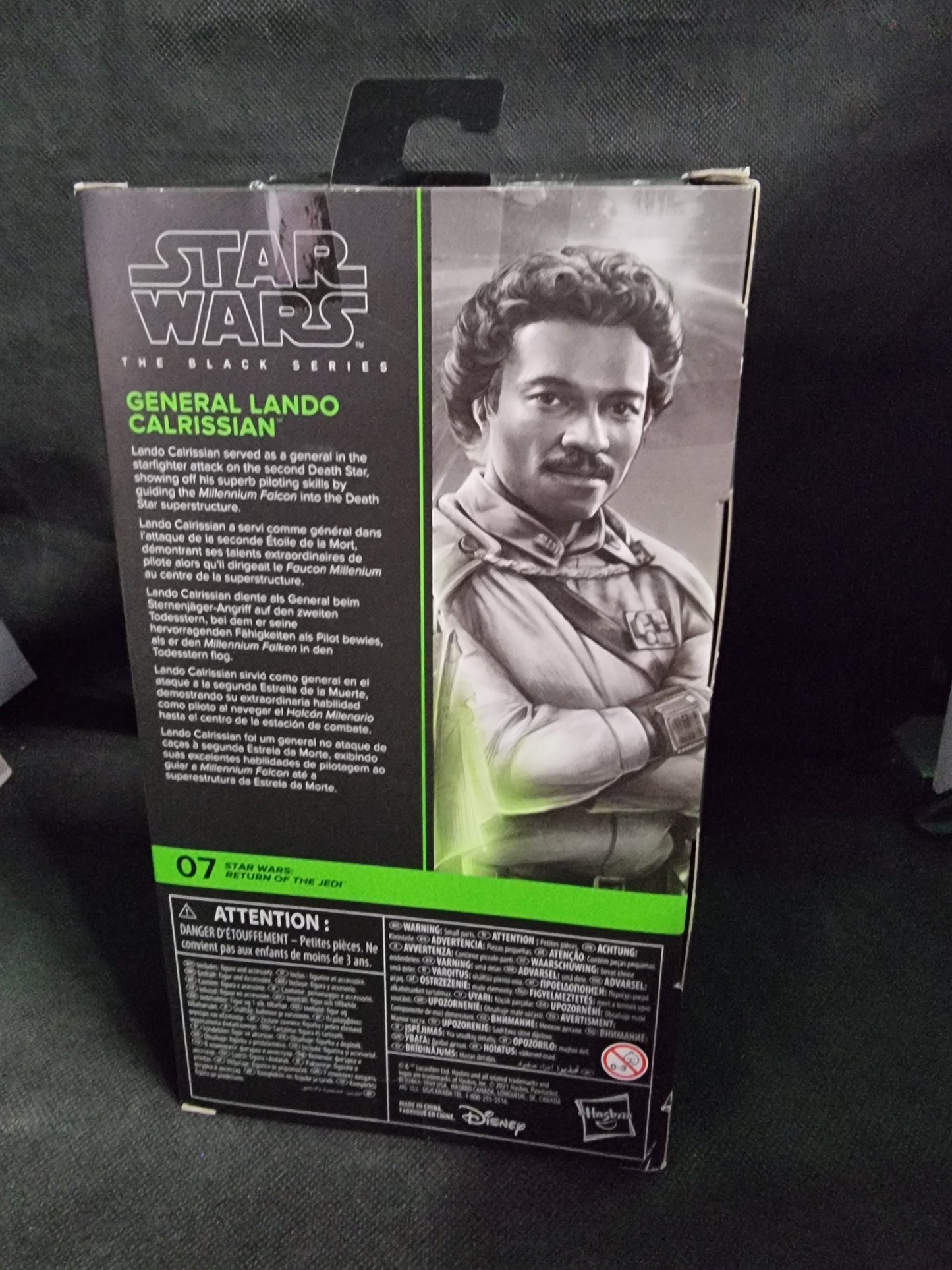 Star Wars The Black Series Lando Calrissian 6 Inch Figure ROTJ Captain Comics and Collectables Pty Ltd