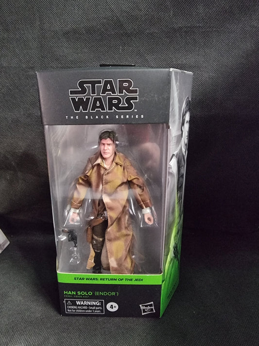 Star Wars The Black Series Han Solo Endor 6 Inch Figure ROTJ Captain Comics and Collectables Pty Ltd