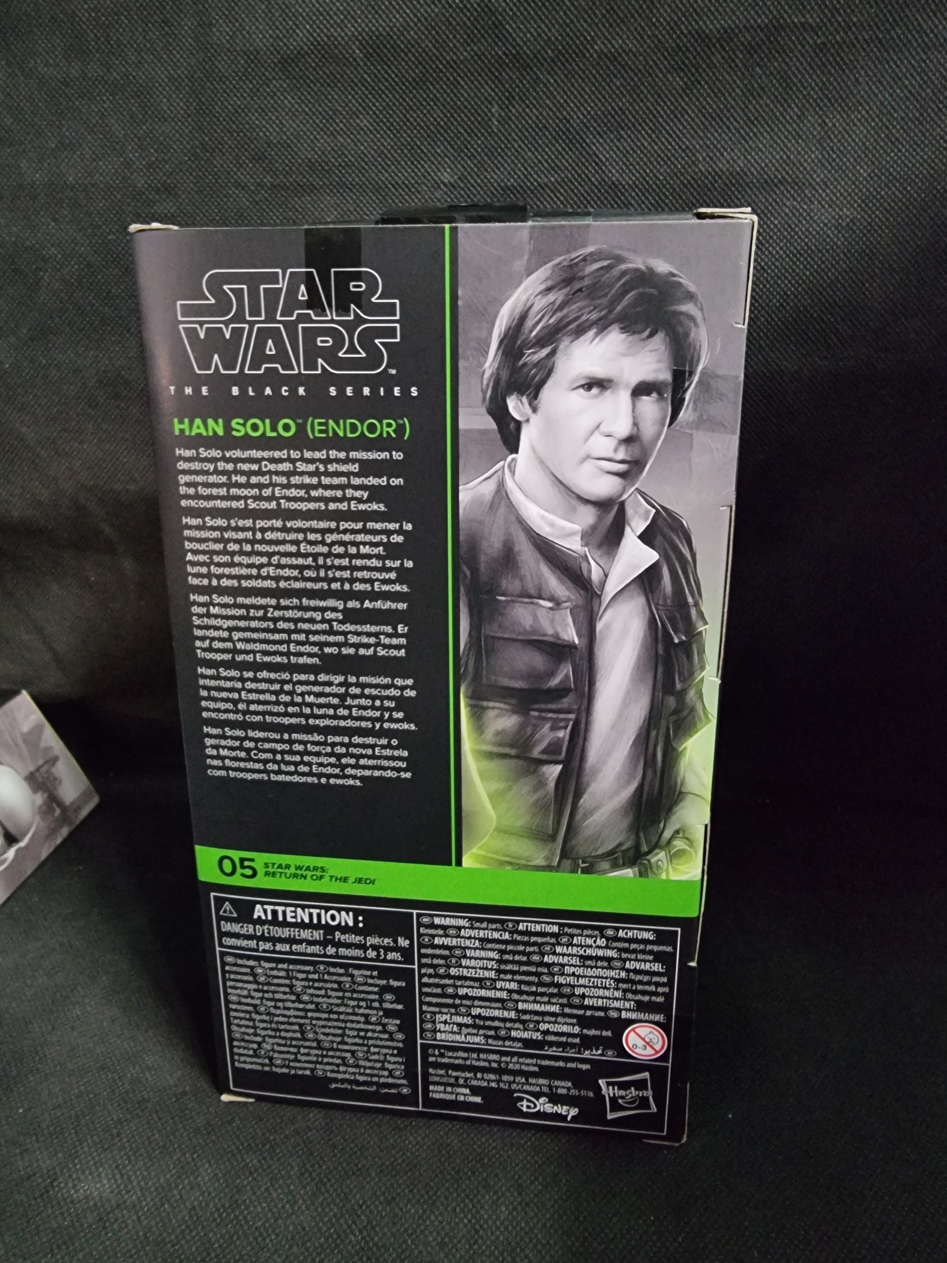 Star Wars The Black Series Han Solo Endor 6 Inch Figure ROTJ Captain Comics and Collectables Pty Ltd