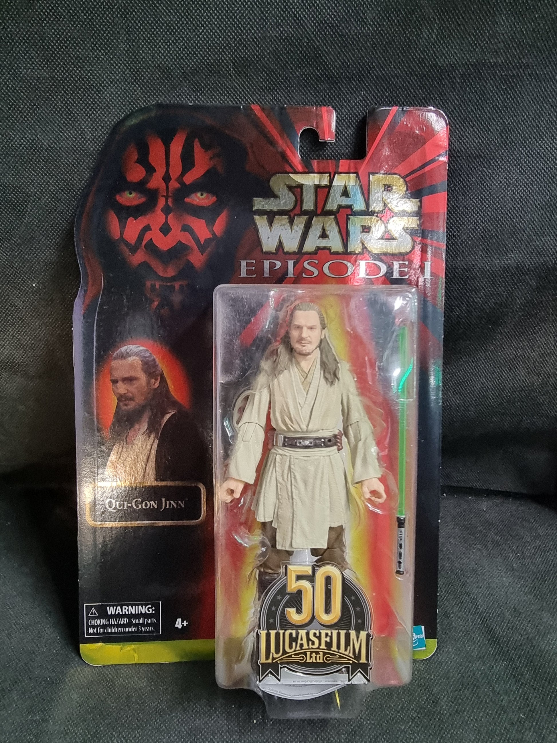 Star Wars Black Series Qui-Gon Jinn Episode One Lucasfilm 50th Anniversary 6 inch Action Figure Captain Comics and Collectables Pty Ltd