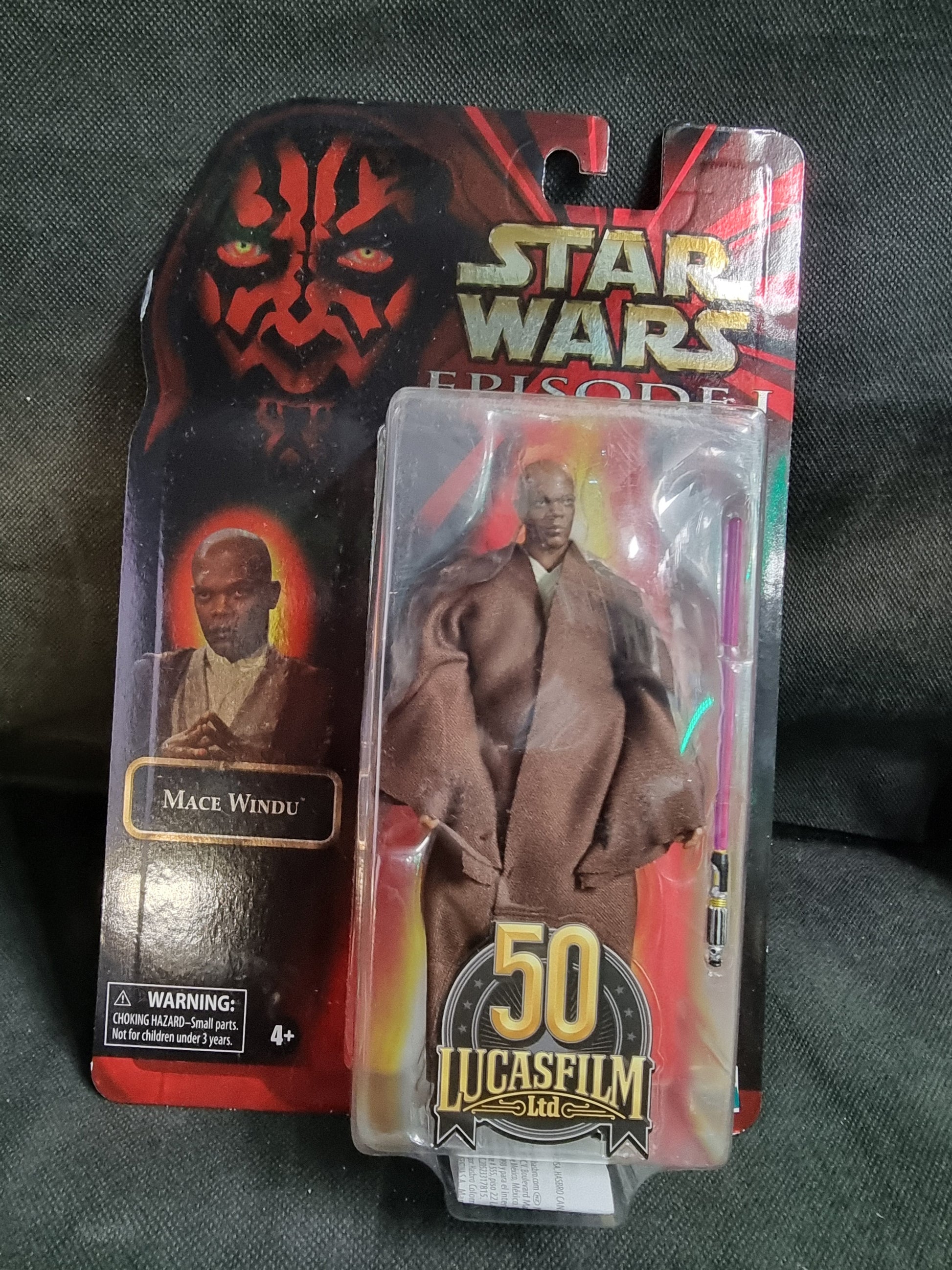 Star Wars Black Series Mace Windu Episode One Lucasfilm 50th Anniversary 6 inch Action Figure Captain Comics and Collectables Pty Ltd