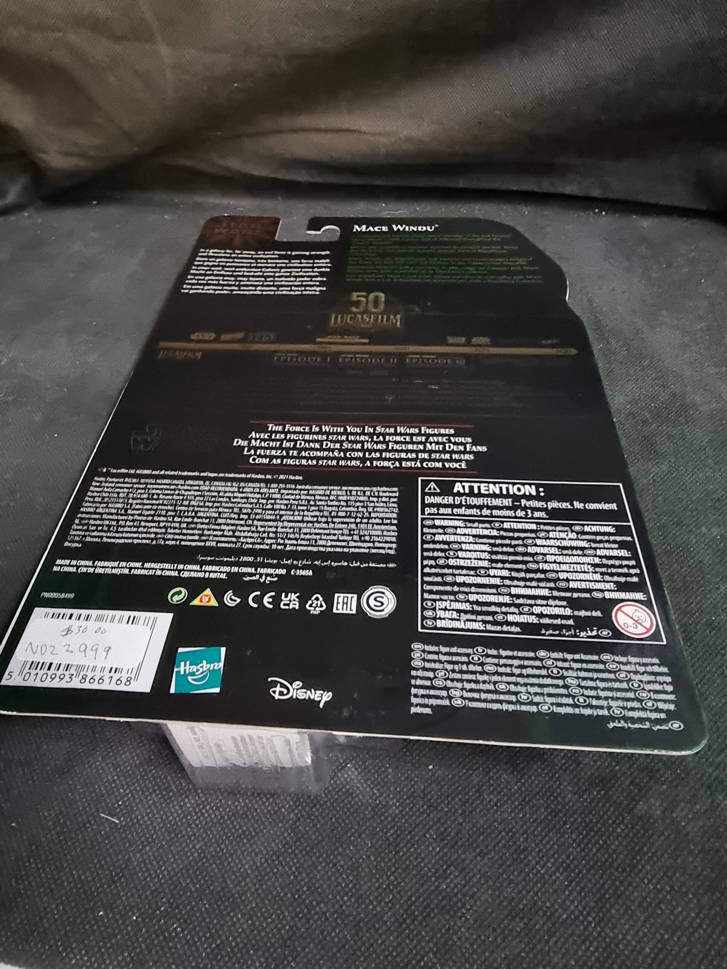 Star Wars Black Series Mace Windu Episode One Lucasfilm 50th Anniversary 6 inch Action Figure Captain Comics and Collectables Pty Ltd