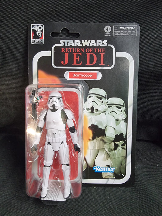 Star Wars The Black Series Stormtrooper 40th Anniversary Return of the Jedi 6 Inch Action Figure Captain Comics and Collectables Pty Ltd