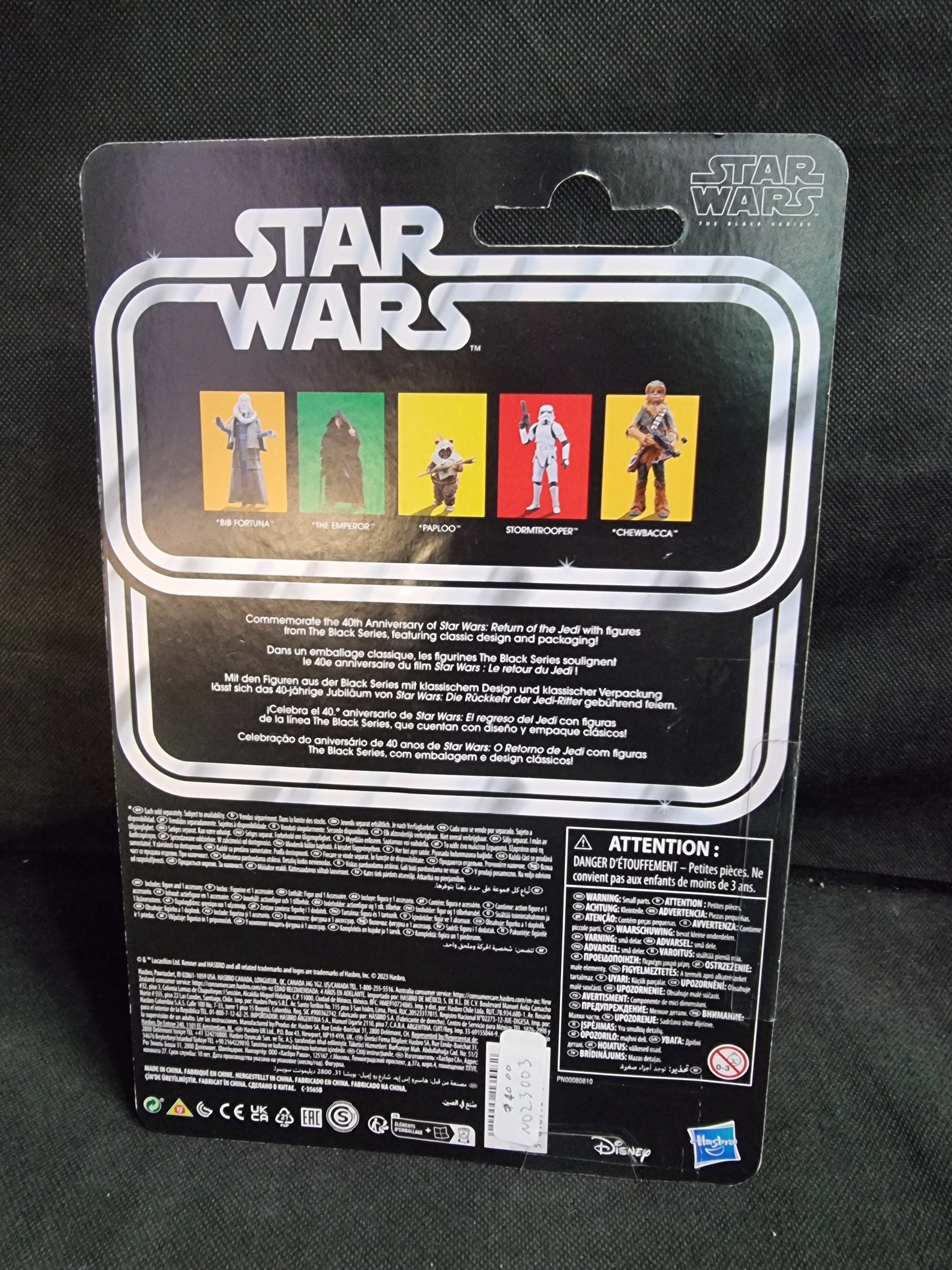 Star Wars The Black Series Stormtrooper 40th Anniversary Return of the Jedi 6 Inch Action Figure Captain Comics and Collectables Pty Ltd