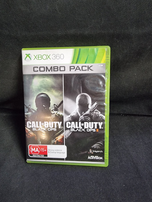 Xbox 360 Combo Pack Call Of Duty Black Ops & Black Ops II Captain Comics and Collectables Pty Ltd