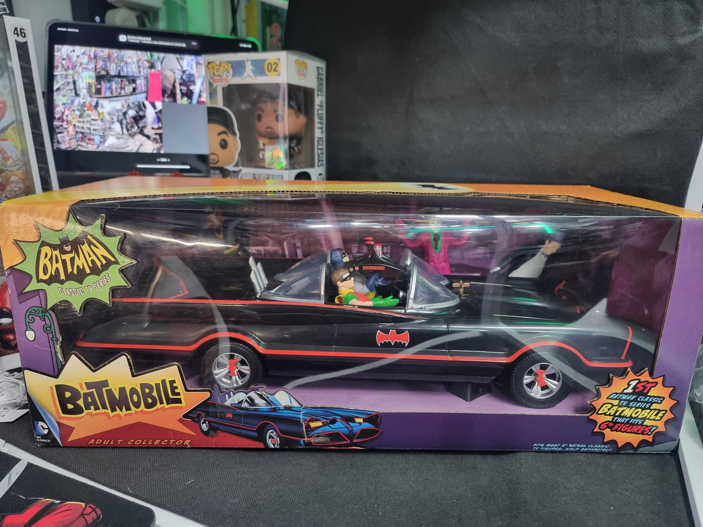 Batman Classic TV Series Batmobile with 6" Batman & Robin Figures Captain Comics and Collectables Pty Ltd