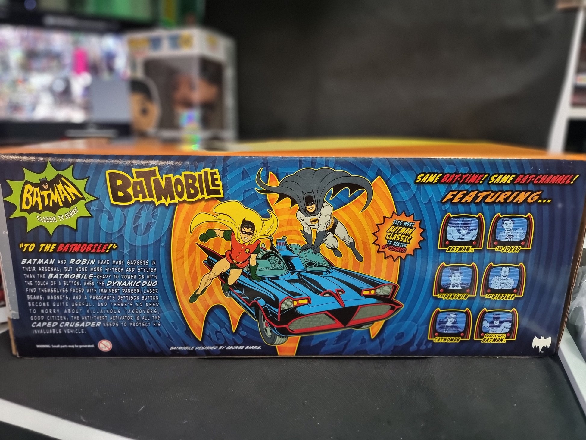 Batman Classic TV Series Batmobile with 6" Batman & Robin Figures Captain Comics and Collectables Pty Ltd