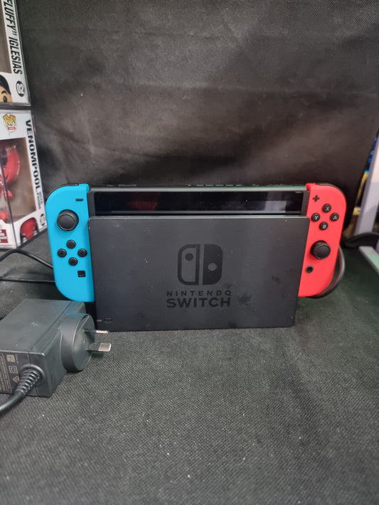 Nintendo Switch Console - 32GB - Neon Blue/Red Joycons & Dock