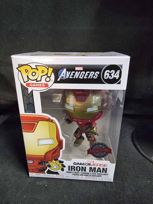 Funko Pop Marvel Gamerverse Avengers Iron Man #634 Special Edition Captain Comics and Collectables Pty Ltd