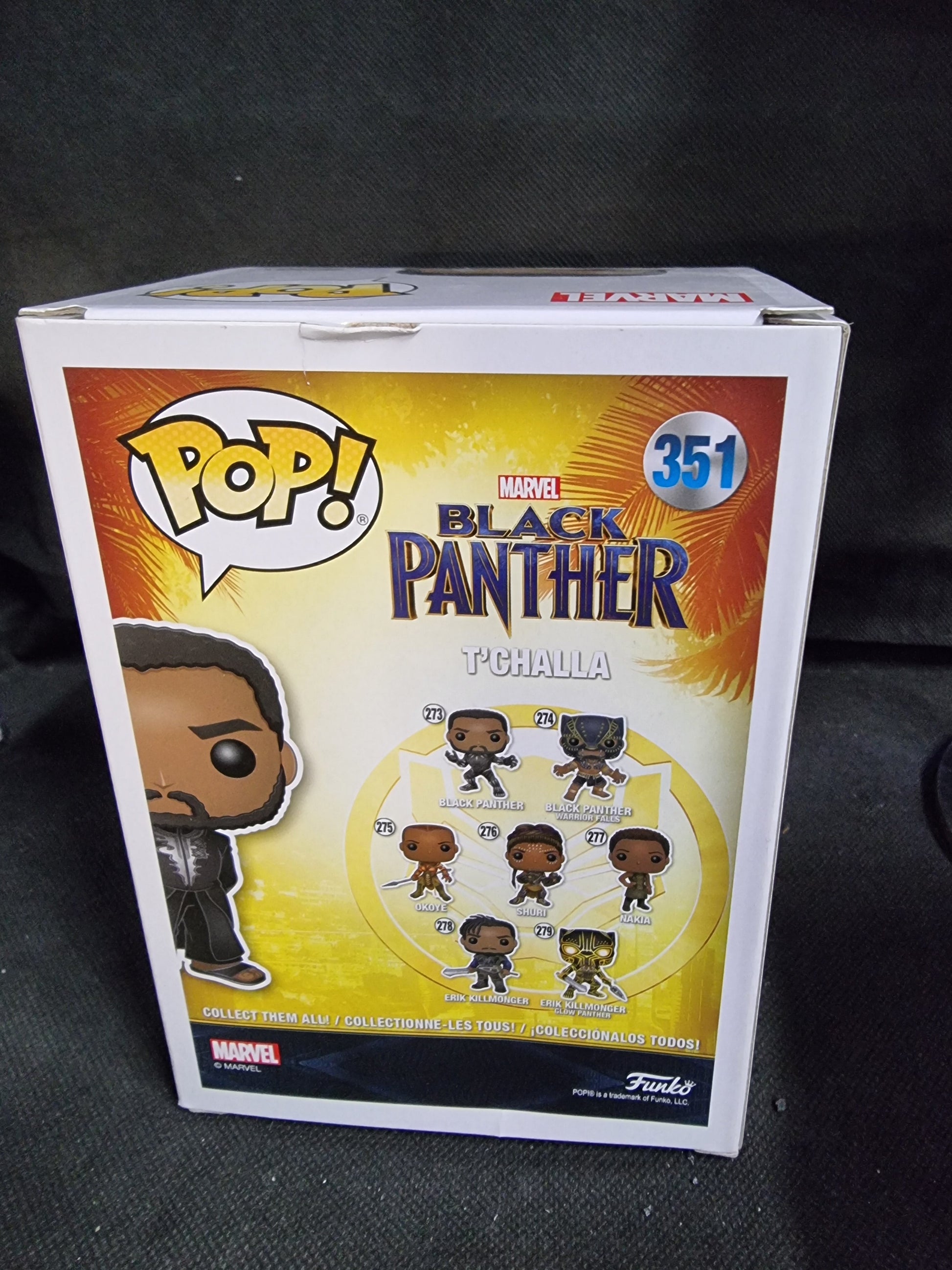 Funko Pop Marvel Black Panther T'Challa #351 Captain Comics and Collectables Pty Ltd