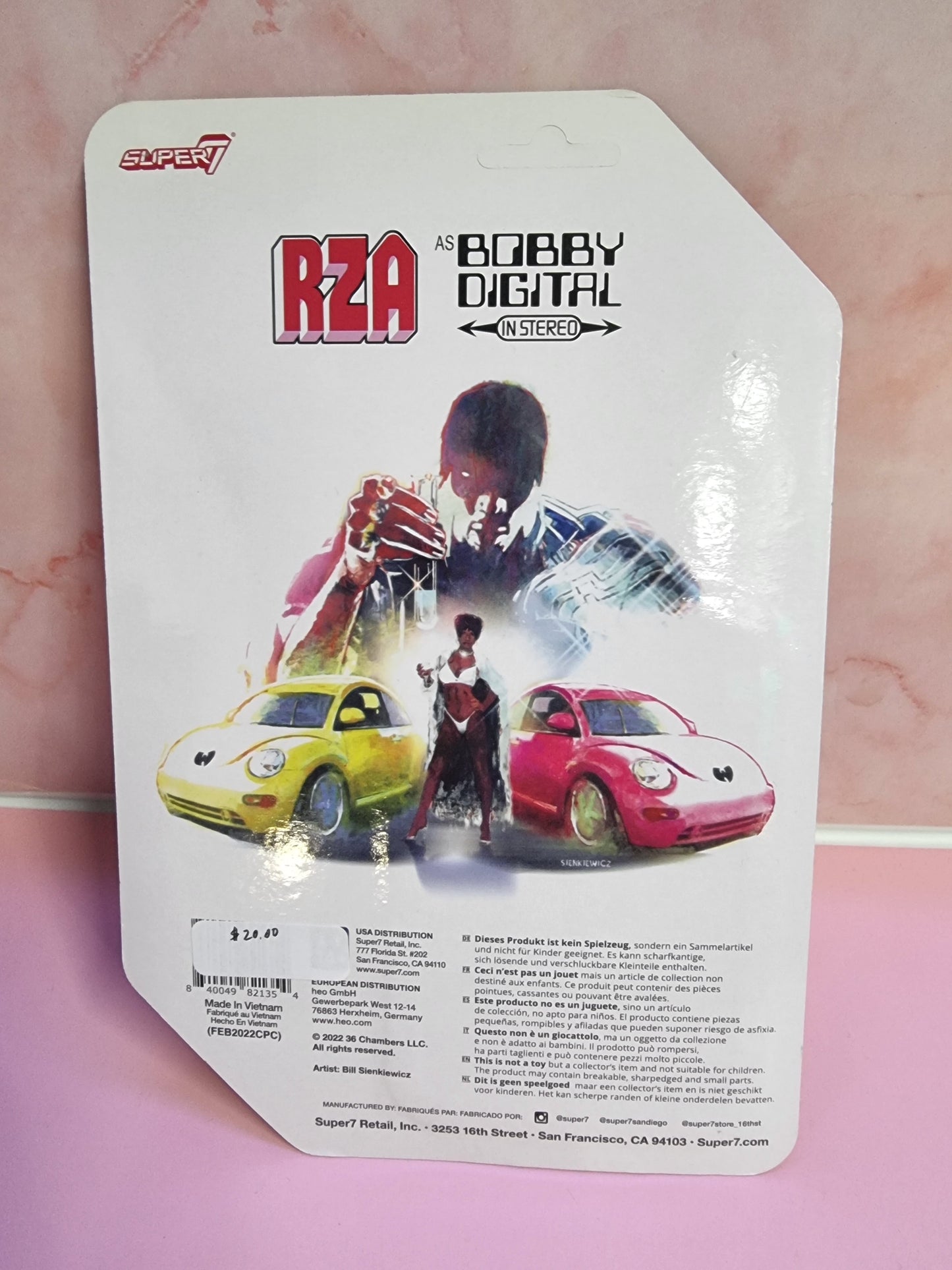 Rza Super 7  ReAction Action Figure Wu Tang Clan Bobby Digital Ghostface Killah Captain Comics and Collectables Pty Ltd