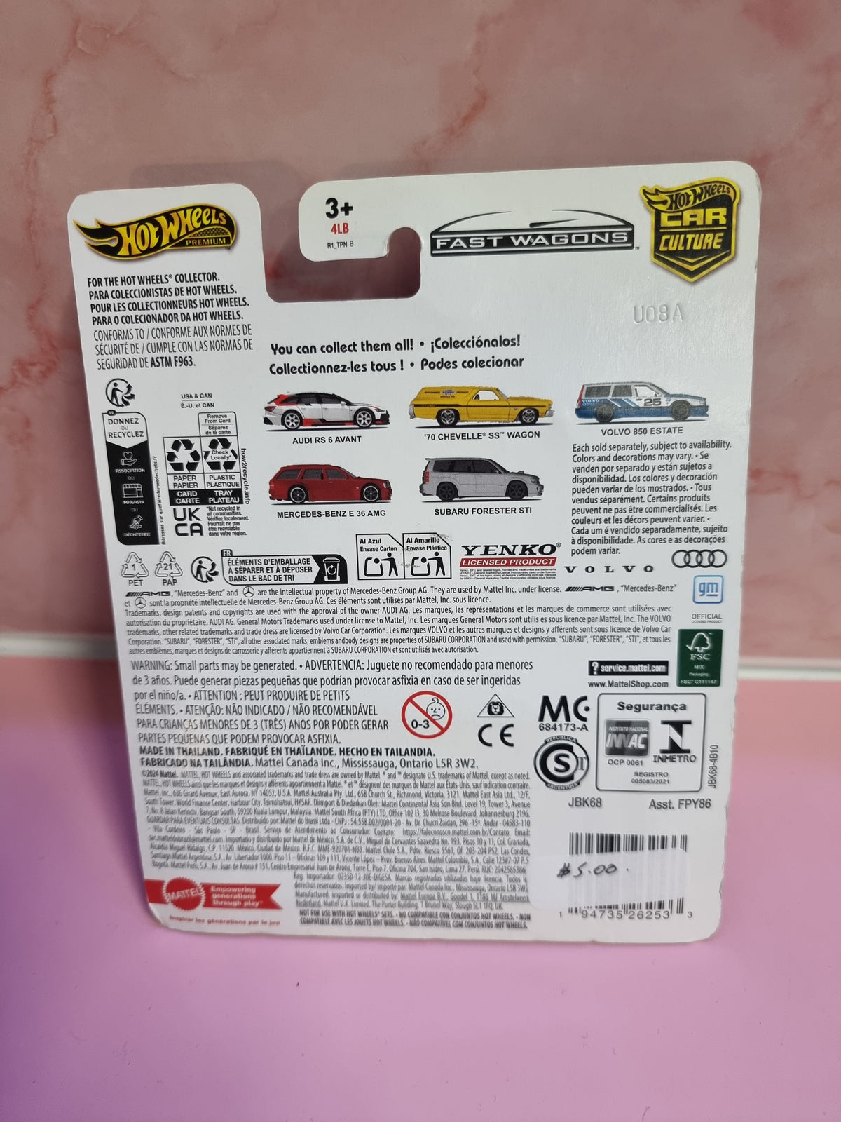 Hot Wheels Car Culture Fast Wagons VOLVO 850 ESTATE Captain Comics and Collectables Pty Ltd
