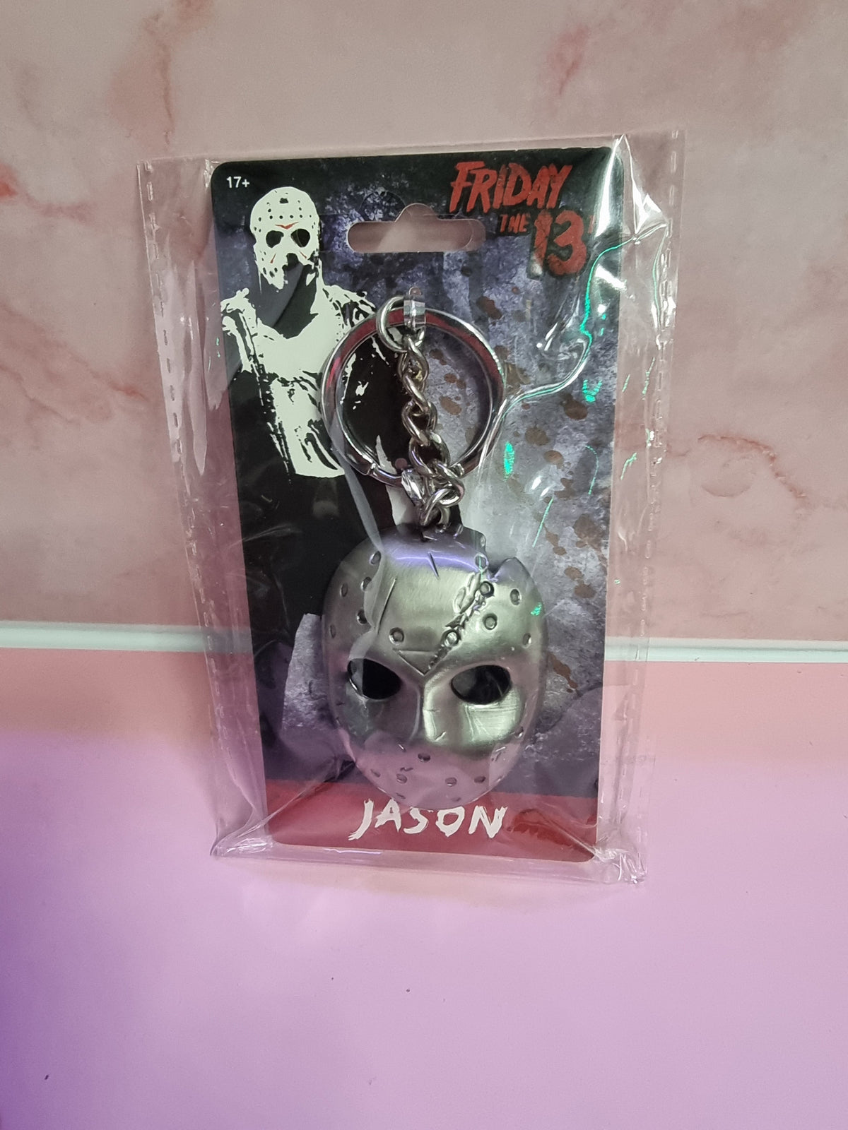 Jason Voorhees Keychain Key Ring Friday The 13th Pewter Metal Captain Comics and Collectables Pty Ltd