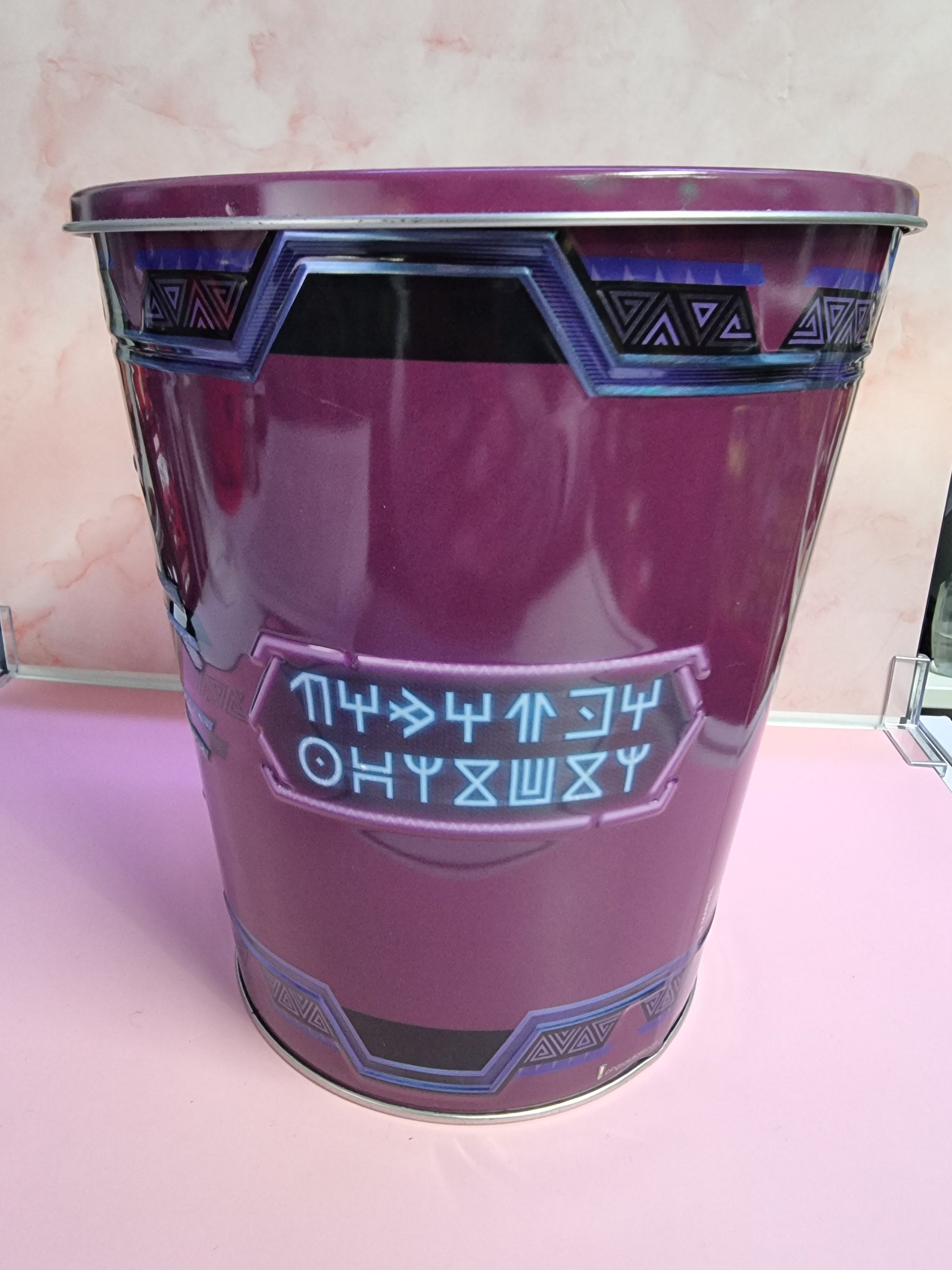 Popcorn Tin With Lid BLACK PANTHER WAKANDA FOREVER Marvel HOYTS Glow Collectable Captain Comics and Collectables Pty Ltd
